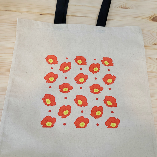 Raining Poppies Tote